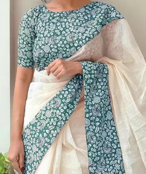 Vasthrlay Off White Traditional Saree for wedding and party wear styling
