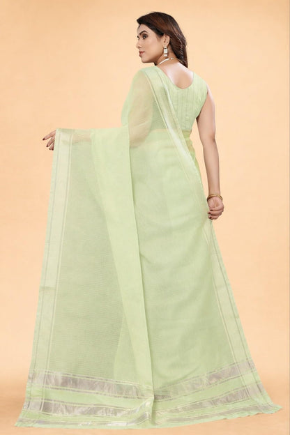 Vasthrlay Gold Traditional Saree with elegant ethnic styling
