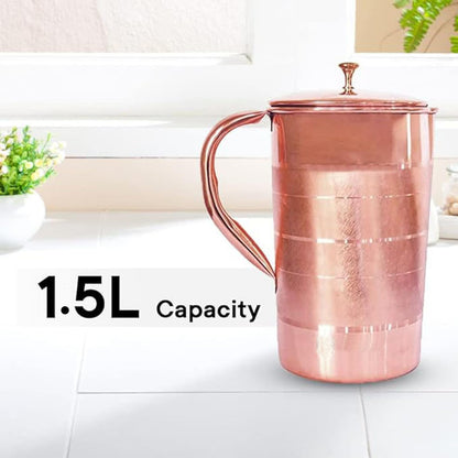Pure Copper Jug 2 Litre for Drinking Water