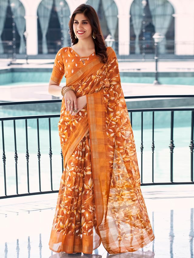 Vasthrlay Classic Printed Saree with elegant Ethnic styling