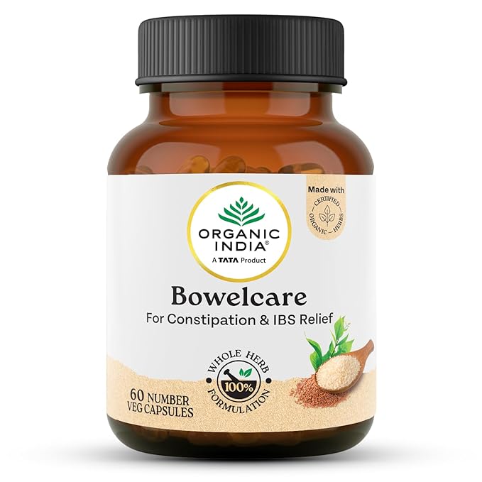 Organic India Bowel Care - 60 Capsules Bottle