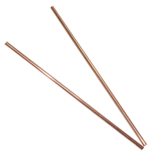 DakshCraft Solid Copper Drinking Straws Set of 2 8 Inch