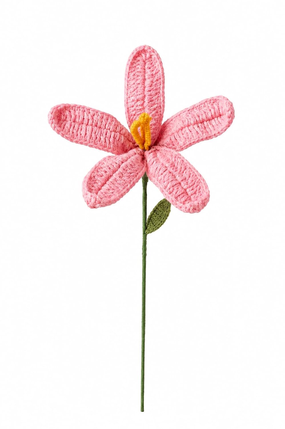 Handmade Crochet Lily Flower Stick - image 1