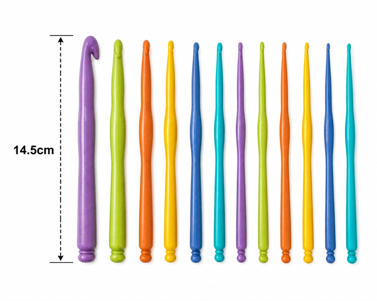 Crochet Hook Set 12 PCS Multicolor Knitting Needles Kit - image 4
