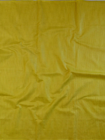 Vasthrlay Handwoven Yellow Saree with decorative traditional design