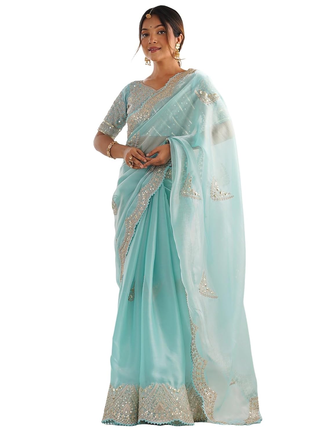 Vasthrlay Black Ethnic Traditional Saree for festive ethnic occasions