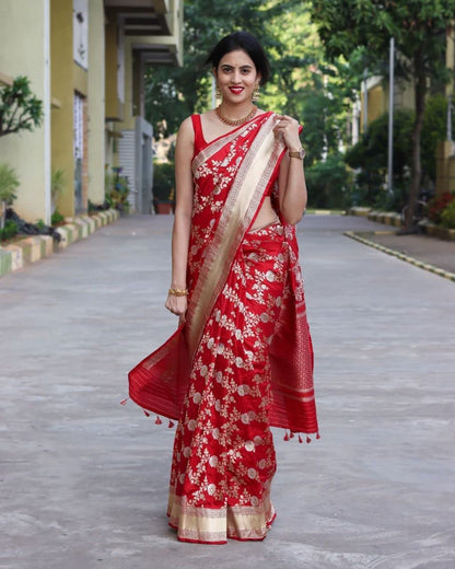 Vasthrlay Kanjivaram Classic Saree with decorative traditional design