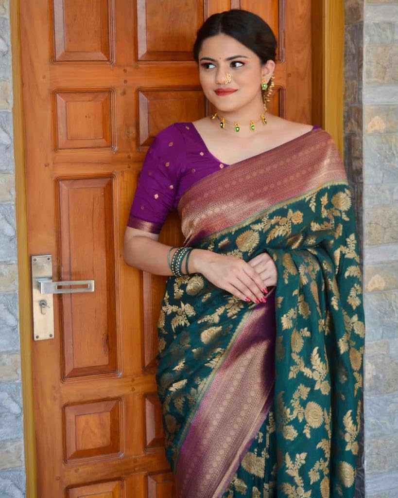 Vasthrlay Kanjivaram Classic Saree with decorative traditional design