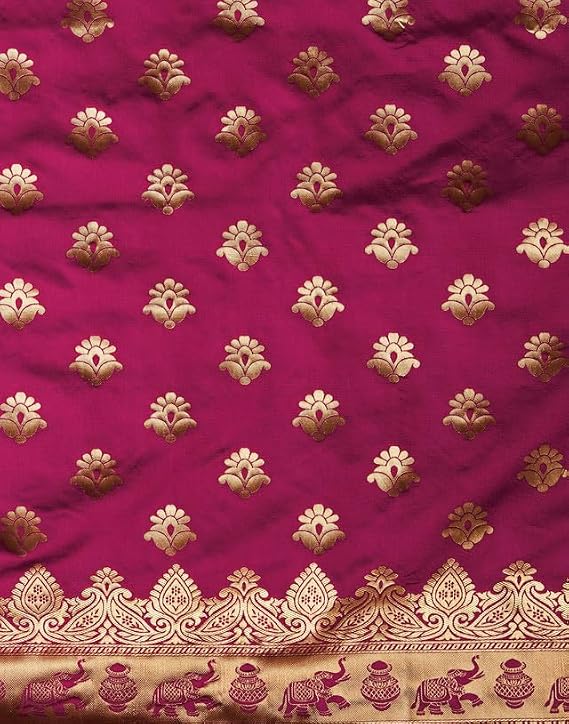 Vasthrlay Jacquard saree design in Maroon traditional style
