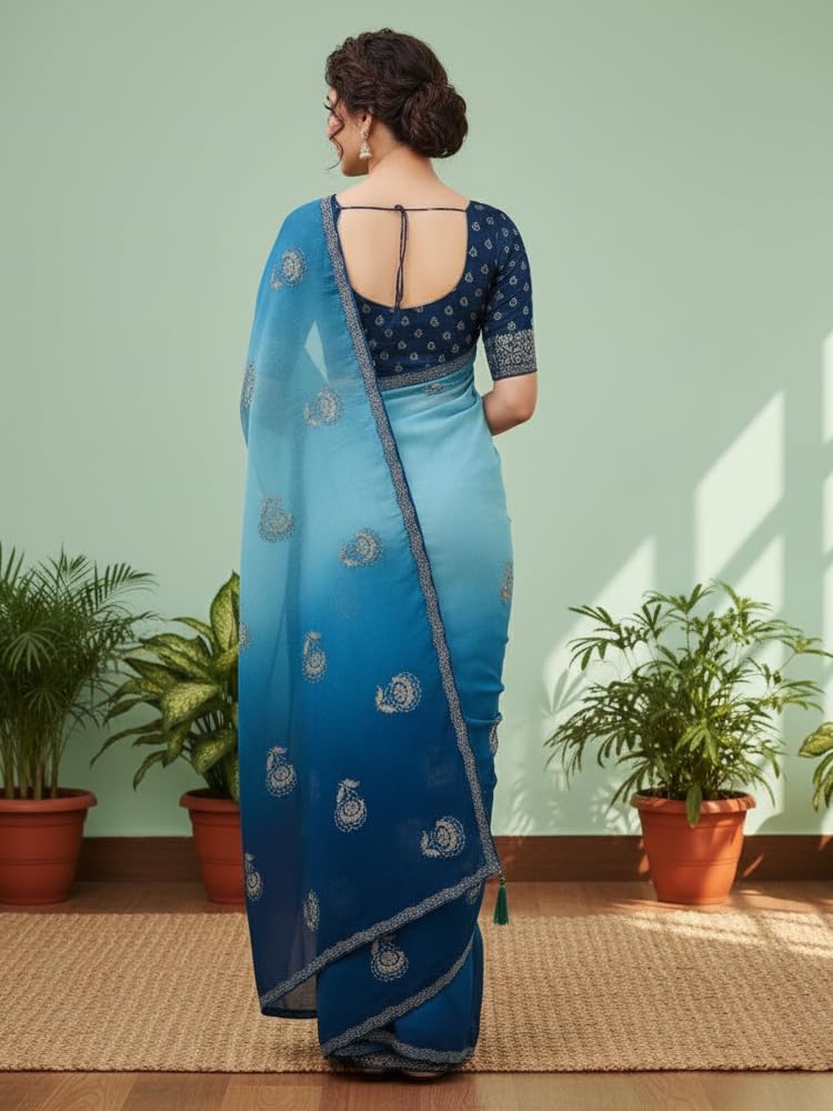 Vasthrlay Chiffon Ethnic Wear with traditional design