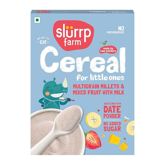 Slurrp Farm Multigrain Millets and Mixed Fruits with Milk - PUSHMYCART