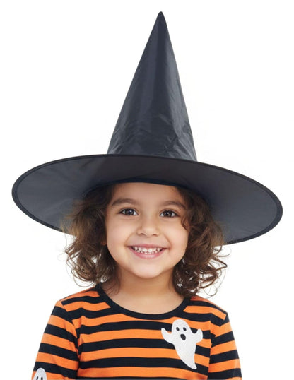 BookMyCostume Adults Black Witch Hat Halloween Costume Accessory