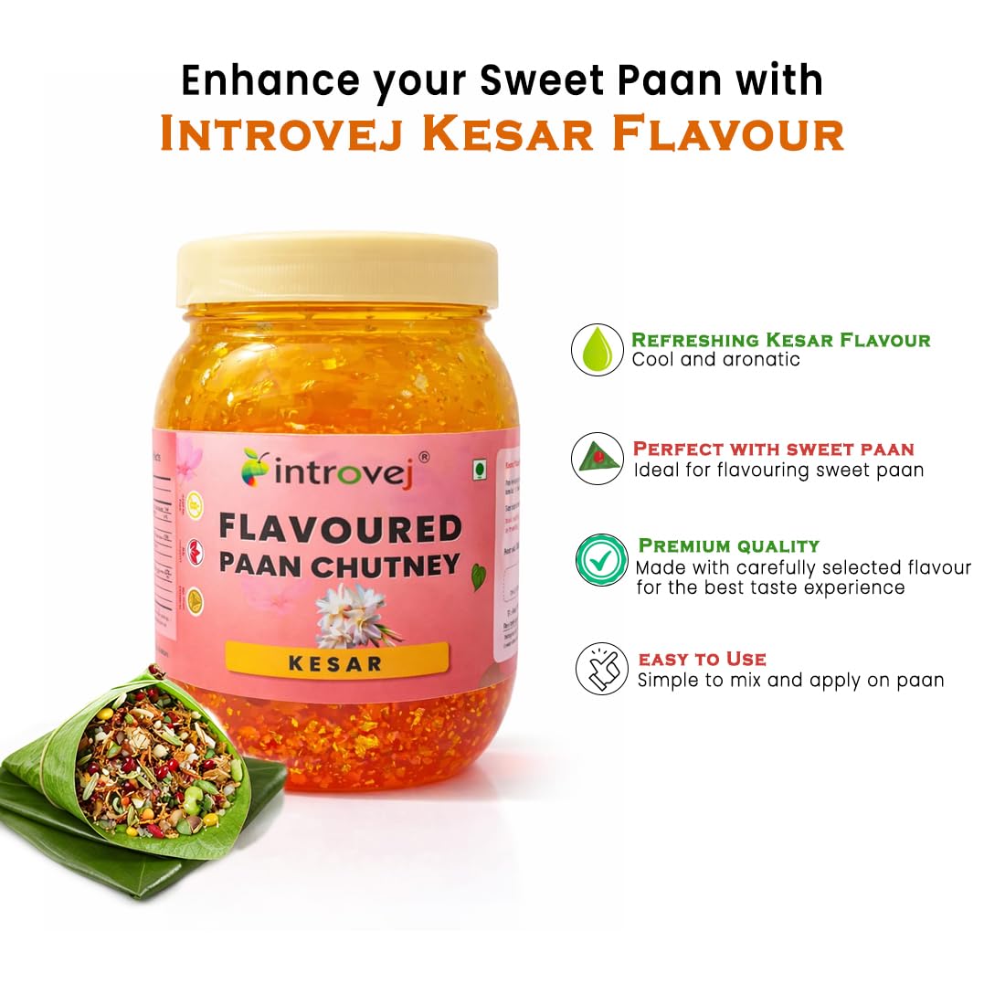 Introvej Kesar Flavored Paan Chutney