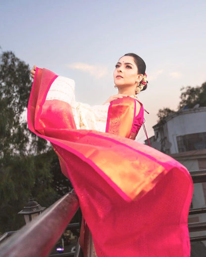 Vasthrlay Classic Traditional Saree for wedding and party wear styling