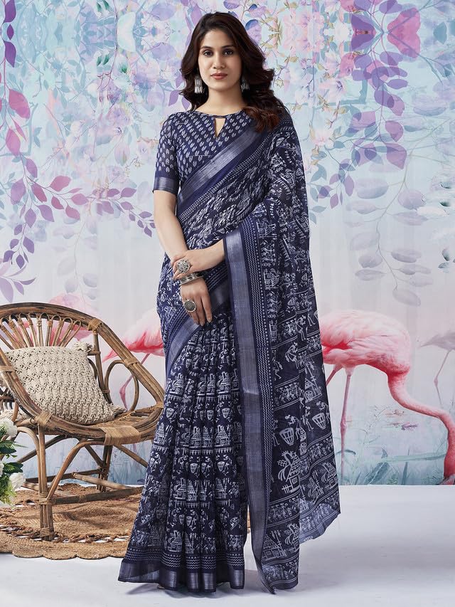 Vasthrlay Classic Printed Saree with elegant Ethnic styling