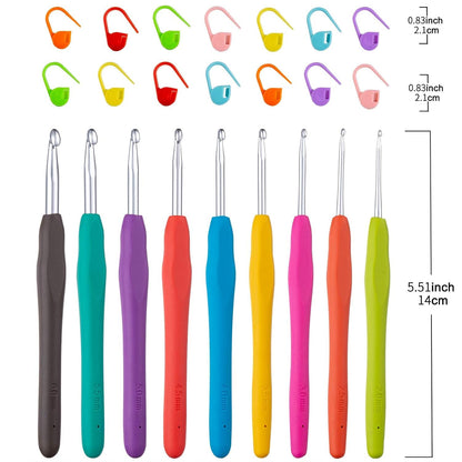 9 Pcs Ergonomic Crochet Hook - image 4