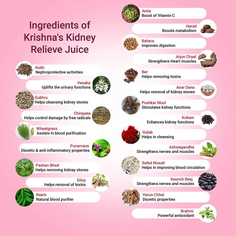 Krishna'S Herbal & Ayurveda Kidney Relive Juice 