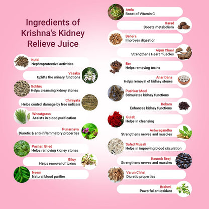 Krishna'S Herbal & Ayurveda Kidney Relive Juice 