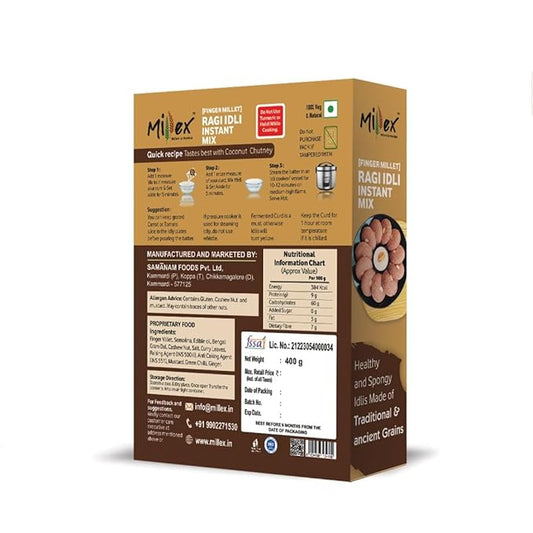 Millex Sprouted Ragi Masala Dosa Ready Mix & Ragi Idli Instant Mix Combo - PUSHMYCART