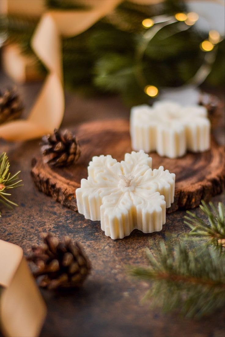 Christmas Snowflake Candle