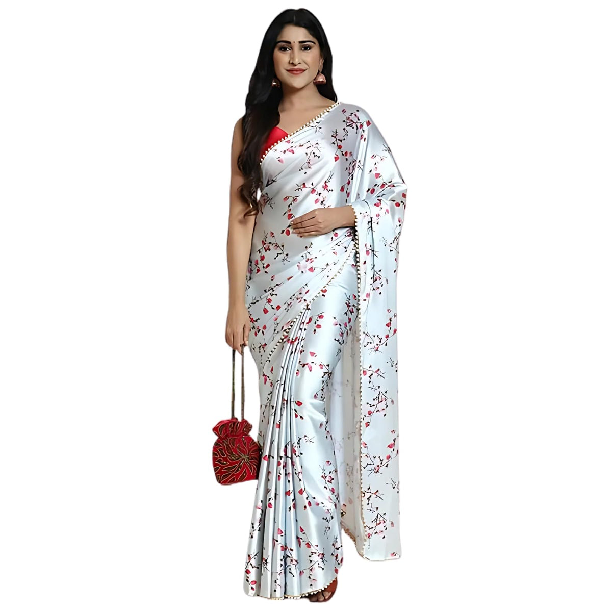 Vasthrlay Classic Ethnic Printed Saree for festive ethnic occasions