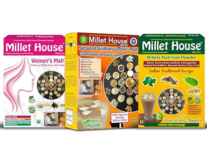 Millet House Sprouted Siridhanya Millets Malt - PUSHMYCART