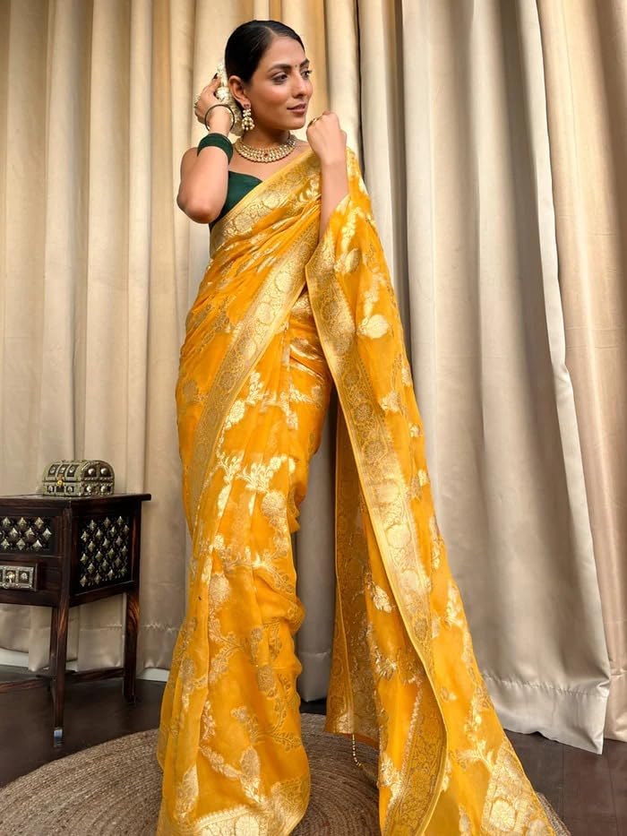 Vasthrlay Kanjivaram Classic Saree with decorative traditional design