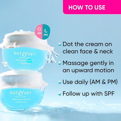 Dot & Key 72 Hr Hydrating Gel + Probiotics