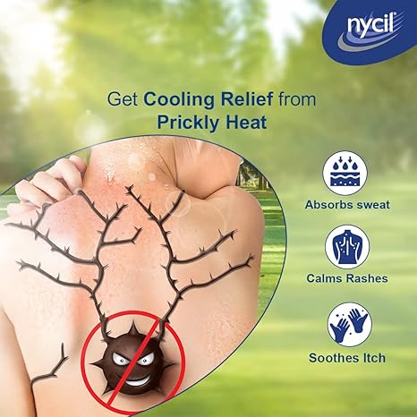 Nycil Cool Sandal Prickly Heat Talcum Powder - PUSHMYCART