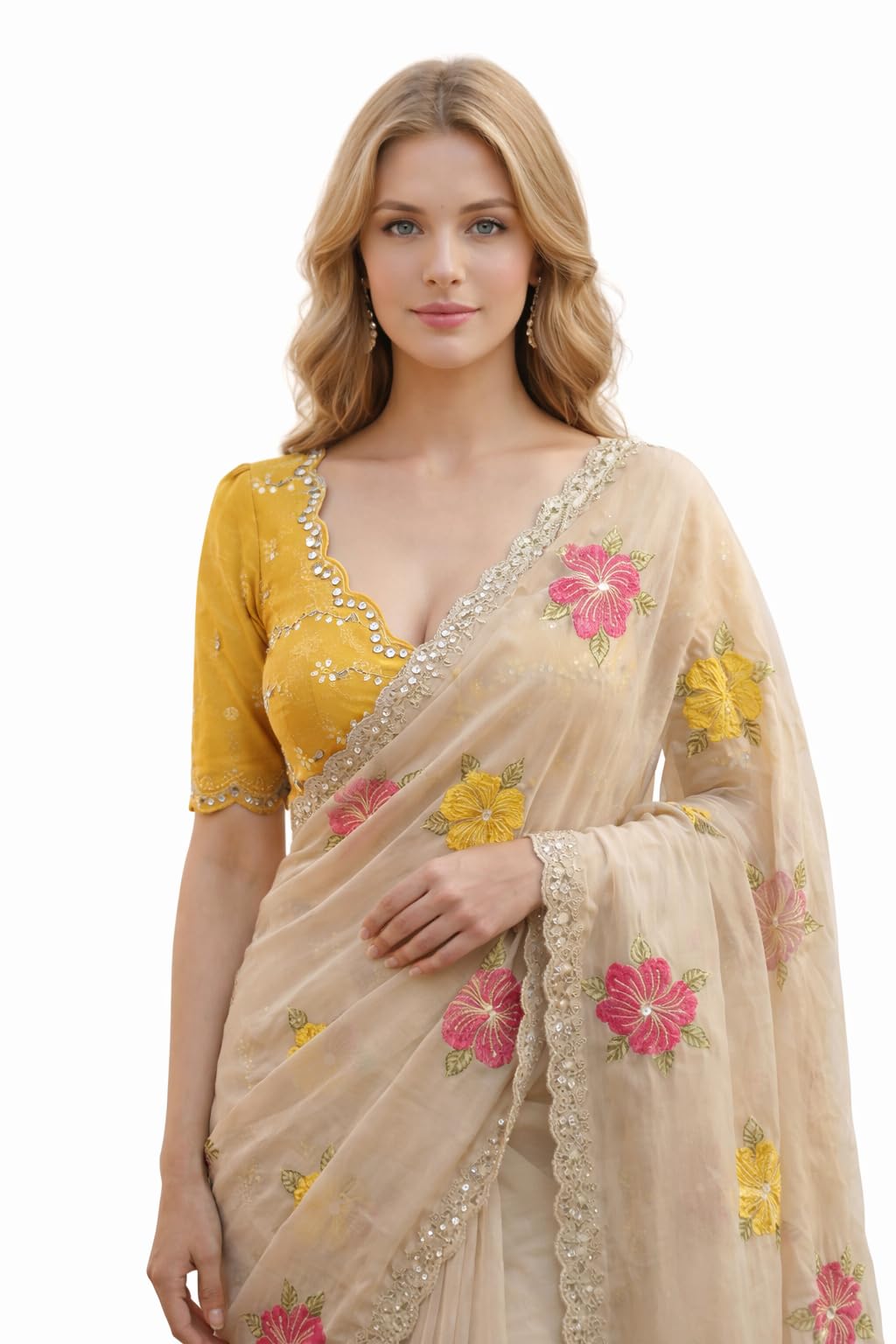 Vasthrlay Black Georgette Traditional Saree for festive ethnic occasions