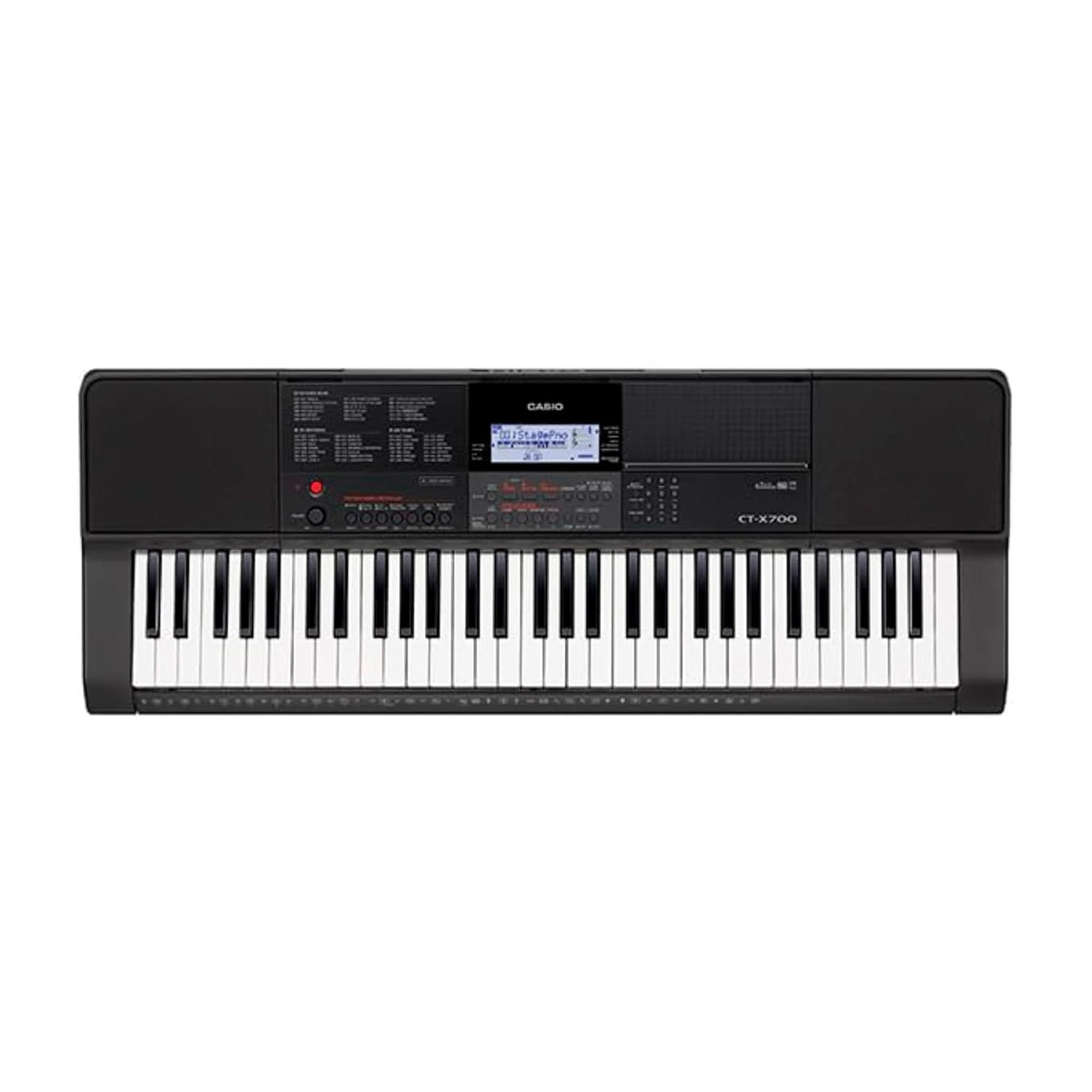 Casio CT-X700 61 Key Touch Sensitive Portable Keyboard Black