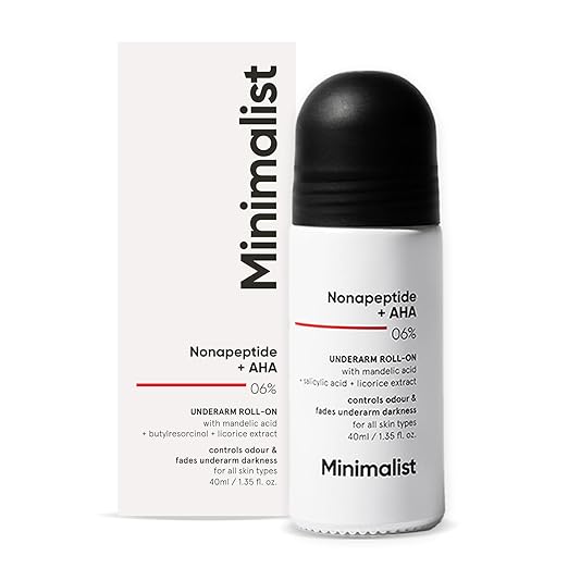 Minimalist Underarm Roll On Deodorant with Nonapeptide + AHA BHA 06% 