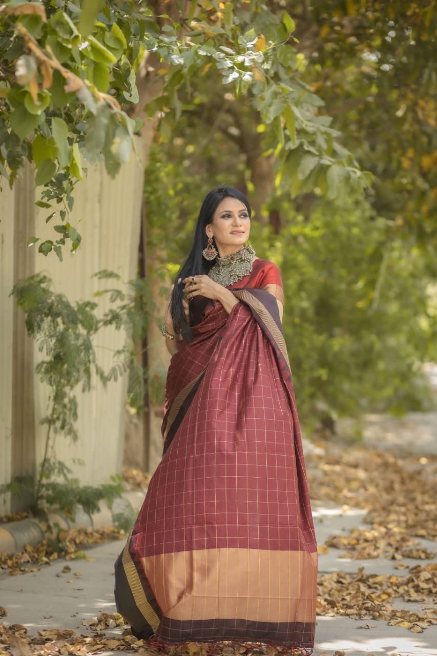 Vasthrlay Banarasi Classic Saree with decorative traditional design