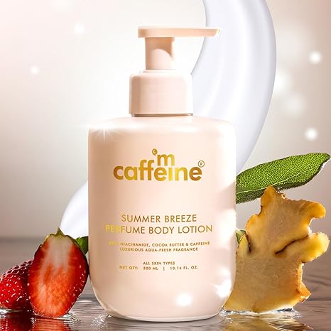 mCaffeine Summer Breeze Perfume Body Lotion - PUSHMYCART