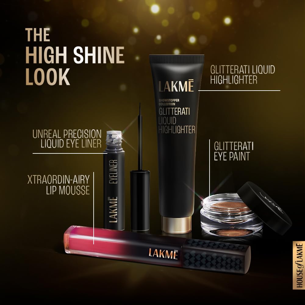 Lakme Absolute Shine Liquid Eye Liner Black | 4.5 ml