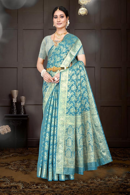 Vasthrlay Classic Weaving Saree with elegant Ethnic styling