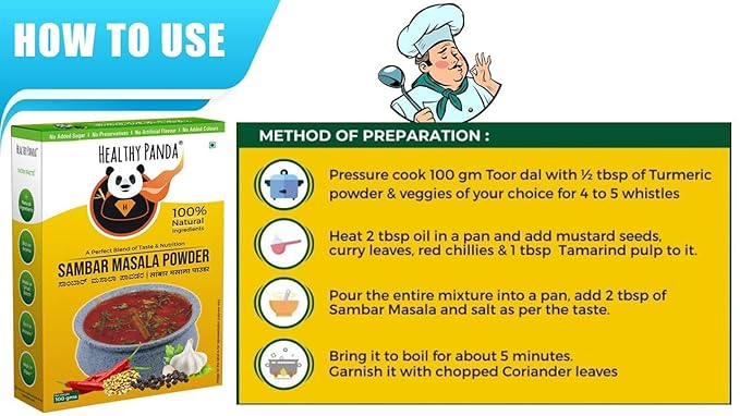 HEALTHY PANDA Sambar Masala - PUSHMYCART