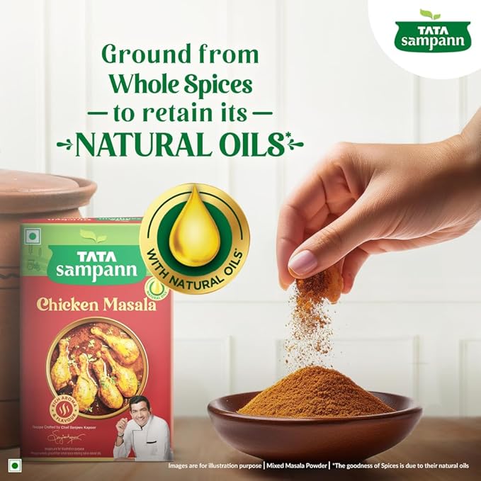 Tata Sampann Chicken Masala with Natural Oils, 100g - PUSHMYCART