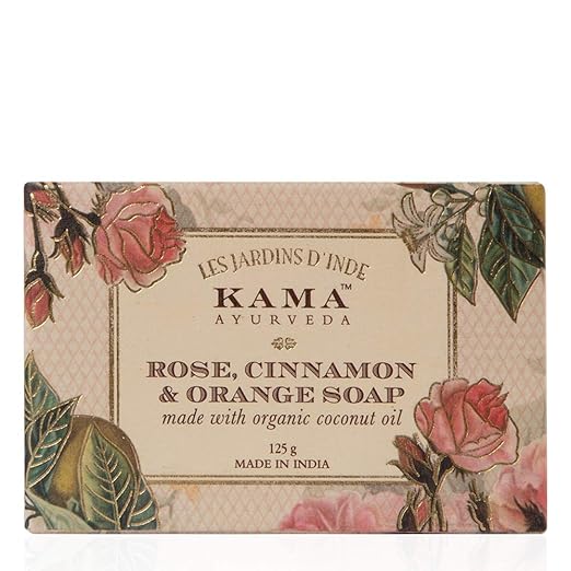 Kama Ayurveda Rose, Cinnamon & Orange soap 125gm