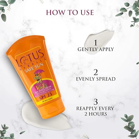 Lotus Safe Sun Kids Sunscreen Cream Spf 25 - PUSHMYCART