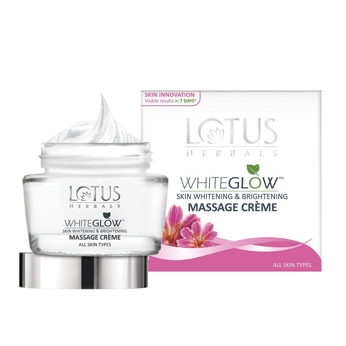 Lotus Herbals White Glow Massage Cream - Skin Whitening & Brightening