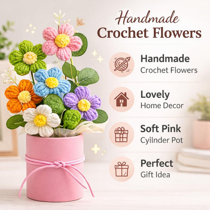 Artificial Crochet Flower Bouquet - image 3