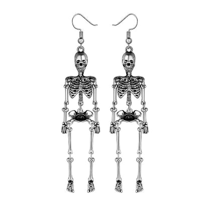 Skull Dangle Earrings Halloween