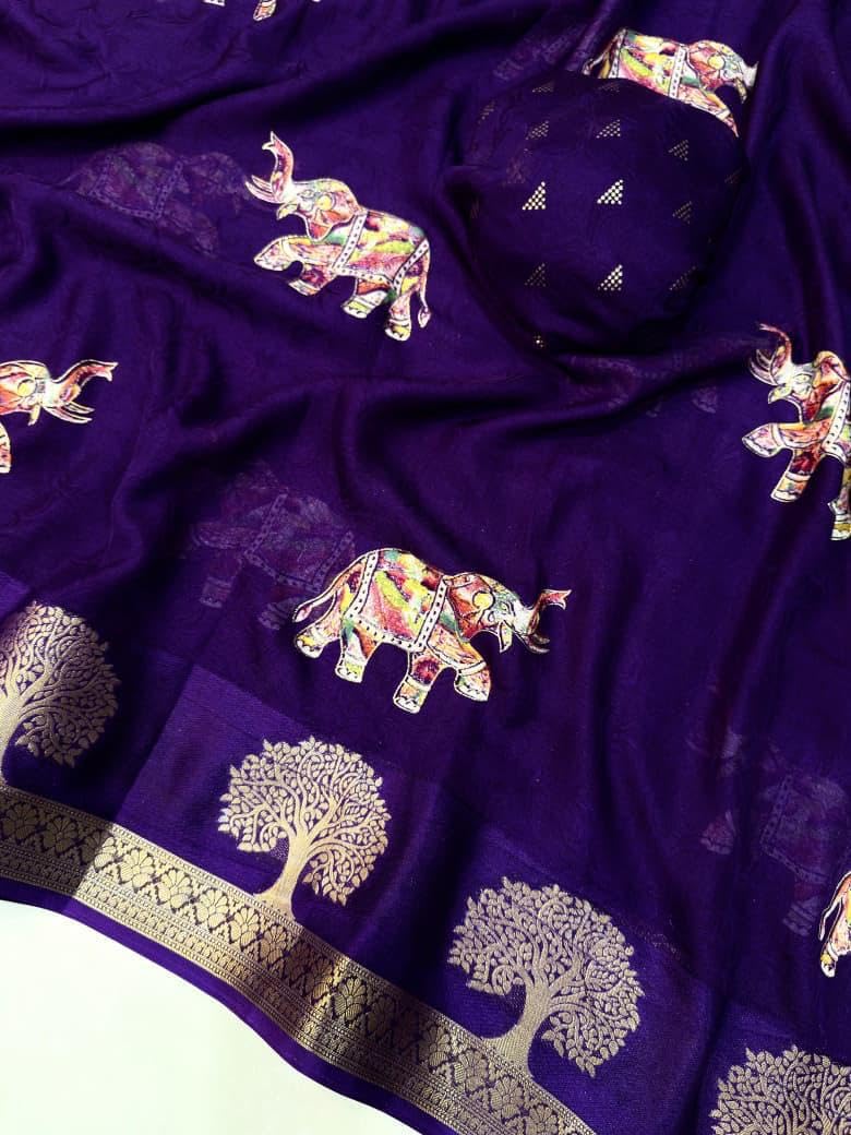 Vasthrlay Cotton Classic Saree with decorative Designer design