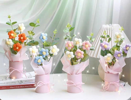 Artificial Crochet Flower Bouquet