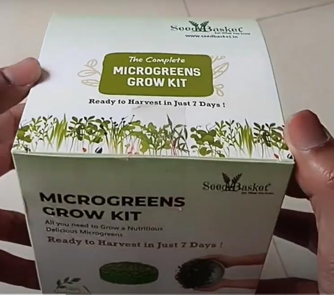 Seed Basket Complete Microgreens Growing Diy Kit 