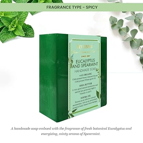 Nyassa Eucalyptus and Spearmint Handmade Natural Bathing Soap - PUSHMYCART
