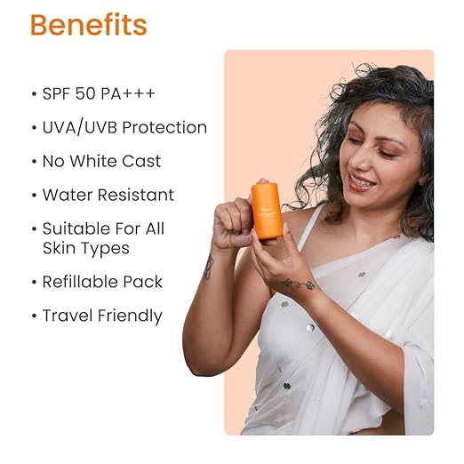 Earth Rhythm Sunscreen Stick SPF 50 Hybrid Sunscreen - PUSHMYCART