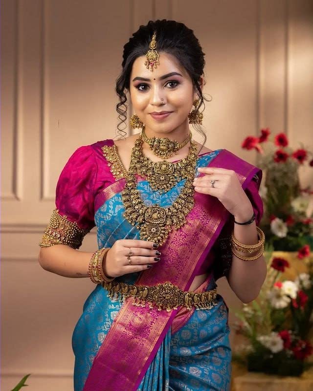 Vasthrlay Wedding Saree in Classic with refined kanjivaram ethnic appeal