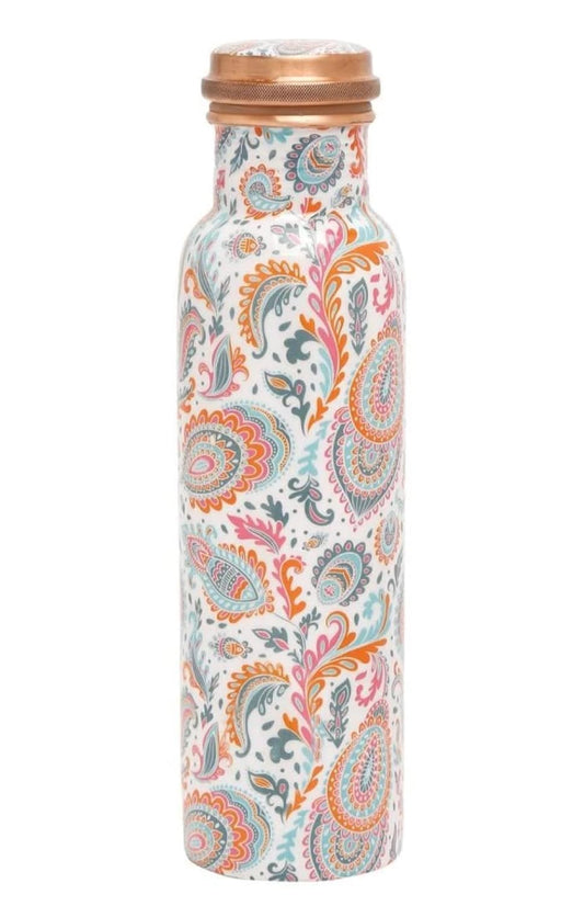 Pure Copper Designer Water Bottle | 1000ml